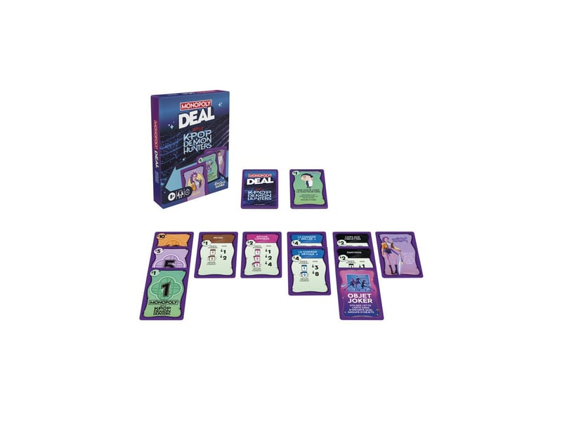  Jeu de cartes monoply deal kpop demon hunters 2 a 5 joueurs des 8 ans 15 min HASG4498EDF - Conforama B