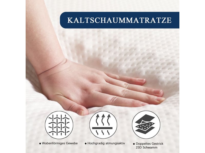  Matelas pliable - truxen8 - tissu nid d'abeille - certifié öko-tex - ergonomique - 140x200cm 140x200x10cm - Conforama D