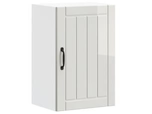 Armoire murale de cuisine lucca blanc brillant bois ingénierie shl4025
