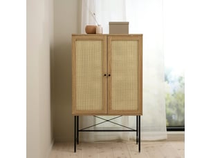 Buffet 2 porte(s) 0 tiroir(s) <strong>SELSEY</strong> <strong>Mogest</strong> - 80 cm coloris beige