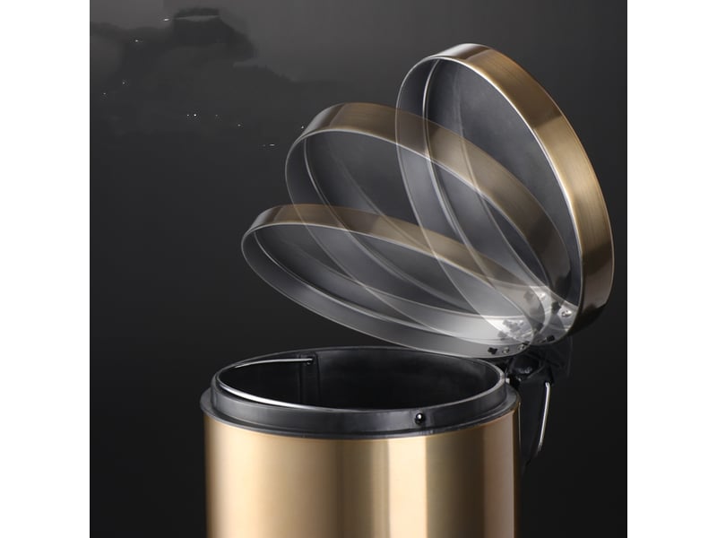  Poubelle cosmétique salle de bain - acier inoxydable avec seau intérieur amovible 5l  - Conforama E
