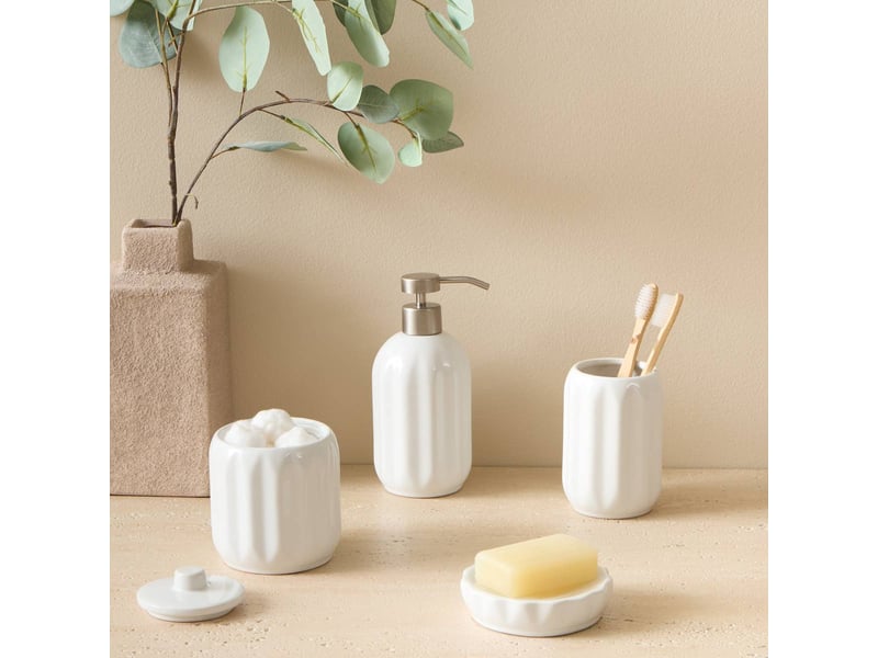  Porte-savon colorama en céramique d.11cm blanc COLORAMA - Conforama B