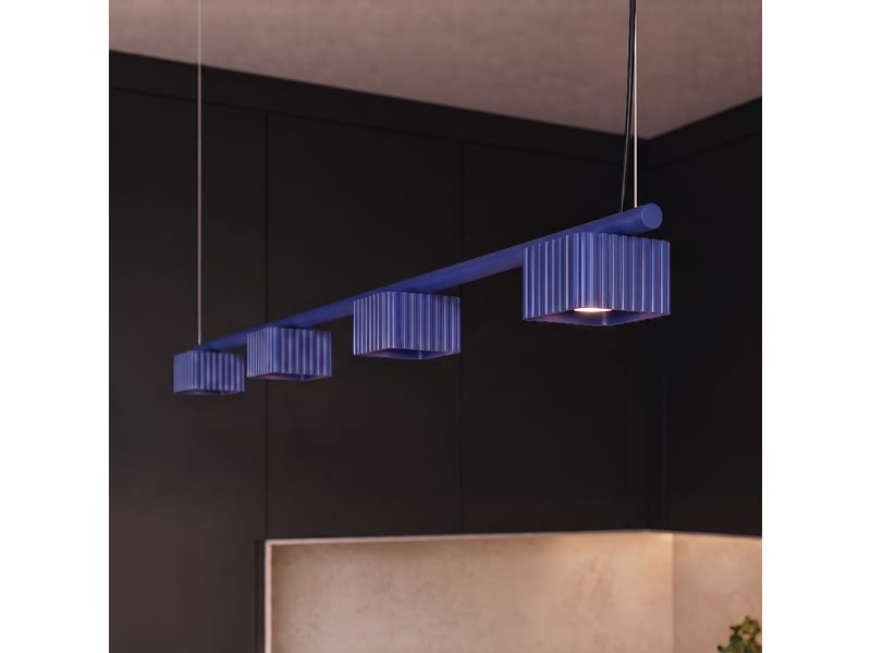  Lustre riff 4 outremer gx53 aluminium moderne 208x122x10cm SL.3069 - Conforama D