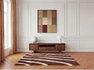 Bobochic meuble tv 2 tiroirs bellecour bois massif de manguier