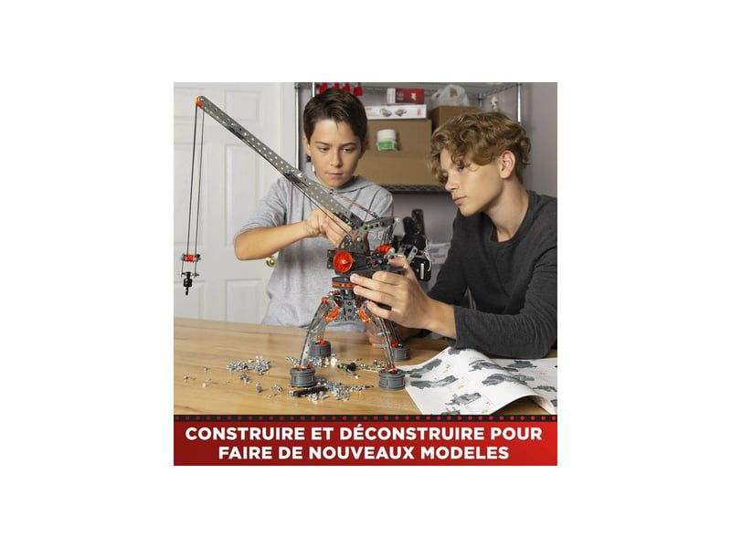  Jeu de construction metal 25 en 1 638 pieces avec moteur et etui MEC3701405831790 - Conforama D