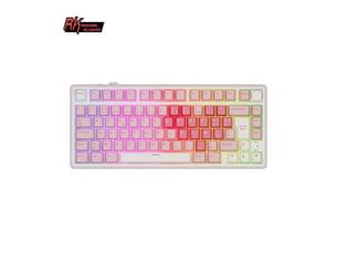 Clavier mecanique gaming 75% rk75pro azerty sans fil tri-mode bt 2,4g usb-c hot swap rgb pbt
