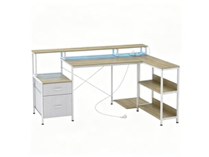 Bureau d'angle   172 cm coloris bicolore