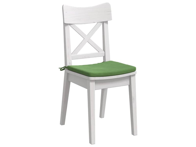 Lot de 4 coussins de siège, coussins décoratifs velours vert clair 40 x 40 x 3 cm cf60043 - Conforama C