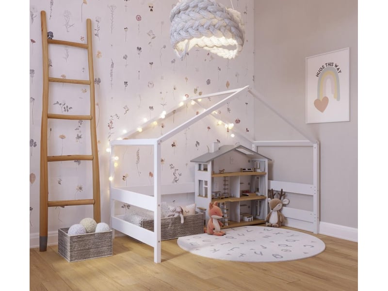  Yappyhytte playhouse - structure cabane 160x80 cm - blanc 4754010388042 - Conforama B