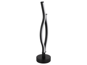 Lampe de table led intégrée noir mat 2x led 3000k