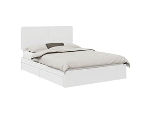 Lit 2 places 140x190 cm    coloris blanc