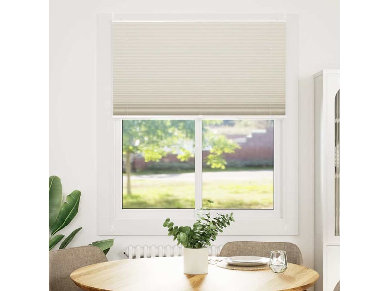 Store plissé, store de fenêtre 110x150 cm crème cf46633 - Conforama B