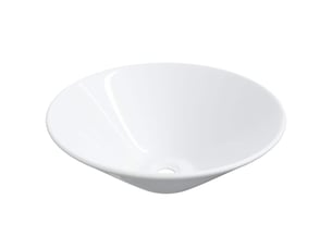 Lot de 2 lavabos, vasque à poser blanc 42x42x14 cm céramique cf65688