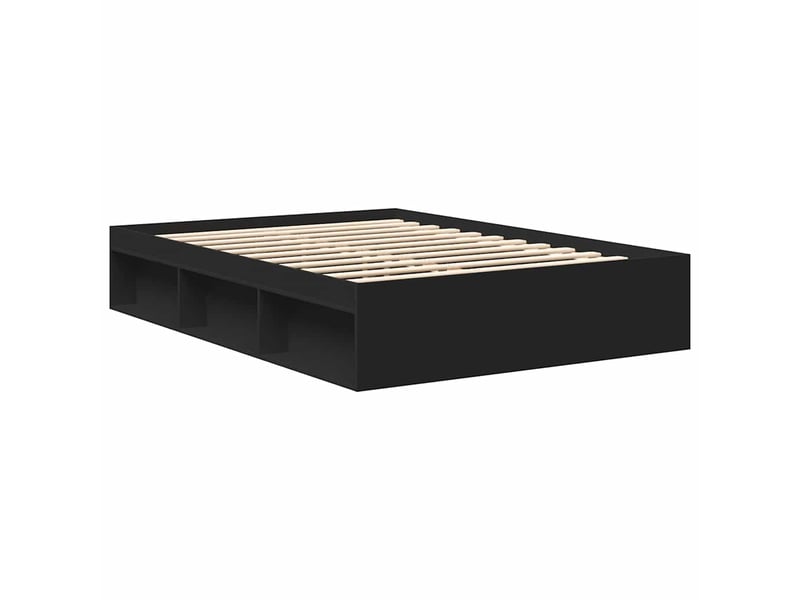  Lit double- lit adulte -  cadre de lit sans matelas noir 120x200 cm  - Conforama C