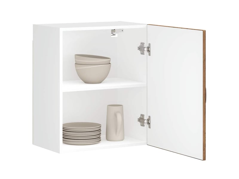Meuble de rangement, armoire murale de cuisine lucca vieux bois bois ingénierie shl1406 - Conforama D