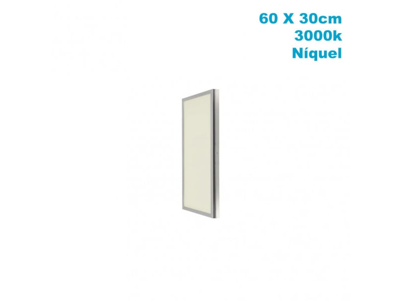  Panneau led en saillie abrila tolstoi 36 w 2880 lm 3000 k argenté 2,3 x 60 x 30 cm A65860103 - Conforama A