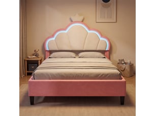 Lit 2 places 140x200 cm <strong>Lonelyo</strong> <strong></strong> coloris bicolore