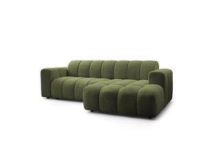 Canapé d'angle droit fixe MASSENO 3 places Tissu ARAGON 39