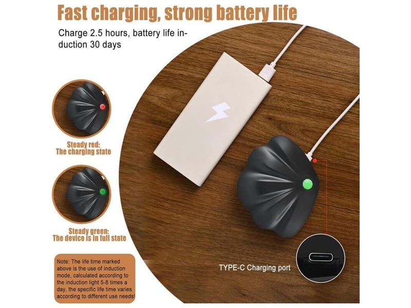  Enowelir lot de 2 veilleuses magnétiques à détecteur de mouvement avec 3 couleurs de lumière  - Conforama D
