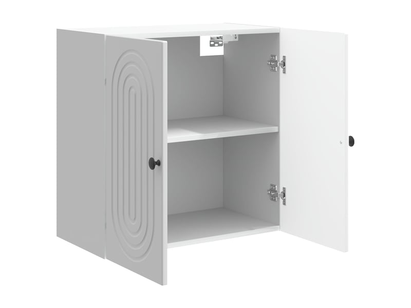  Armoire murale salon blanc brillant 59x31x60cm bois d'ingénierie shl3885  - Conforama C