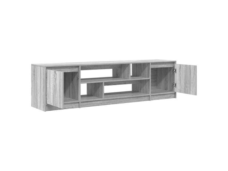  Meuble tv - banc tv - meuble de rangement sonoma gris 188,5x41x50 cm bois d'ingénierie  - Conforama E