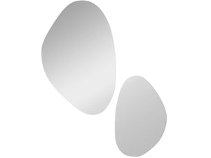 Miroir forme atypique à fixer coloris noir <strong>HOMVRA</strong>  <strong></strong> - 70 cm x 46 cm