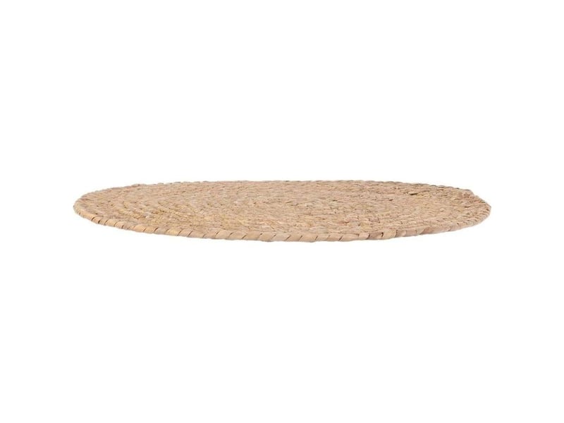  The home deco factory – sets de table en jonc de mer tissé – lot de 6 – diamètre 38 cm – épaisseur 0,6 cm – couleur sable naturel – pour repas familiaux  - Conforama B
