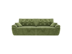 Canapé compressé modulable style nuage scandinave 275cm vert en chenille,mousse compressée haute densité,canapé doux pour salon