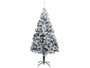 Sapin de noël - arbre de noël artificiel avec neige floquée vert 240 cm pvc