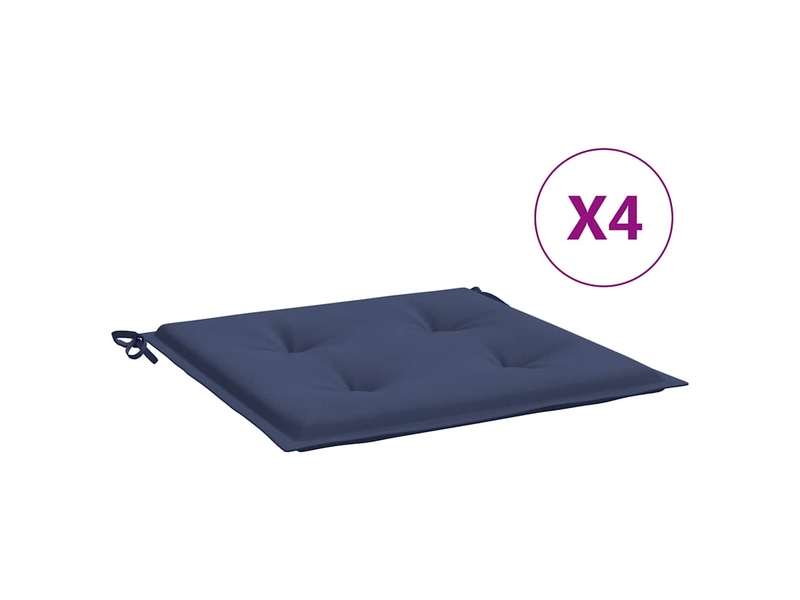  Lot de 4 coussins de palette, coussins de canapé bleu marine 40x40x3cm tissu oxford cf59732  - Conforama A