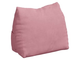 Coussin de dos, coussin de dossier rose 45 x 20 x 35 cm tissu en velours côtelé cf54978
