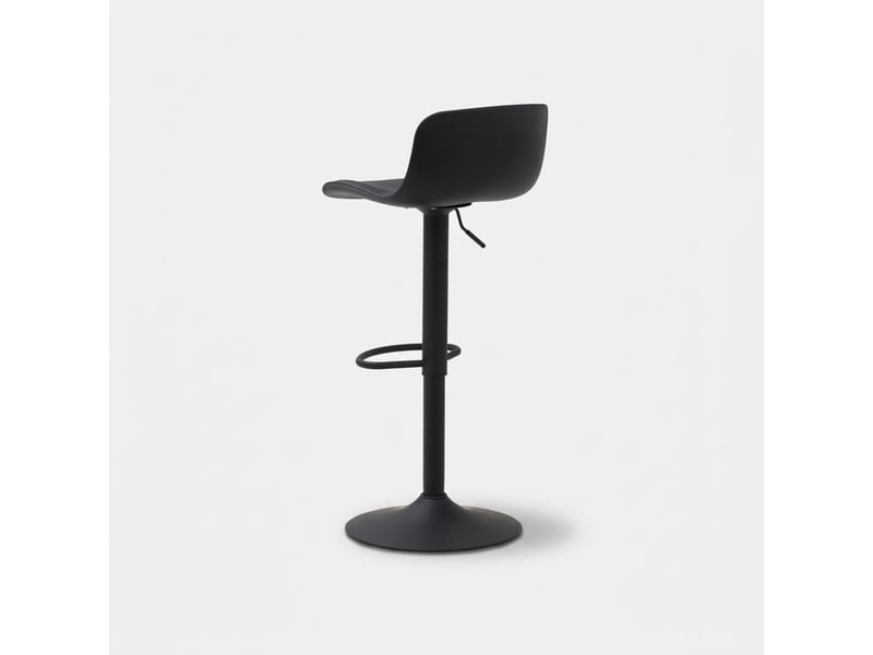  Lot de 2 tabourets de bar hauts pivotants et réglables samoa - noir  - Conforama E