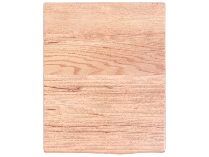 Comptoir de salle de bain, plan de travail marron clair 40x50x2 cm bois traité cf65824 - Conforama C