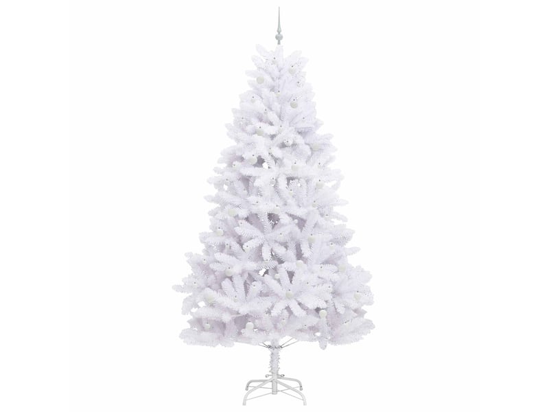  Sapin de noël, arbre de noël artificiel à branches articulées blanc 270 cm shl441  - Conforama D