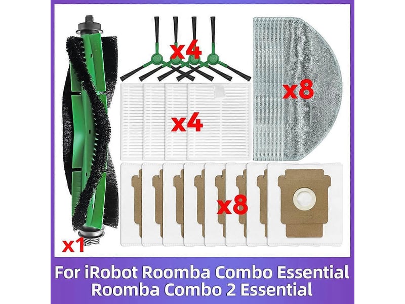For irobot roomba combo 2 essential, roomba vac 2 essential accessories main side brush hepa filter mop spare parts - Conforama A