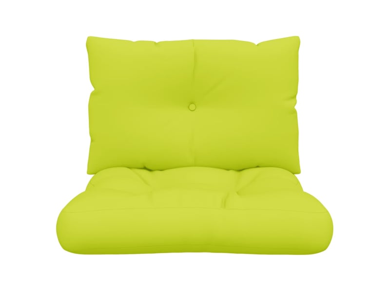  Lot de 2 coussins de palette, coussins de canapé vert vif tissu cf59647  - Conforama E
