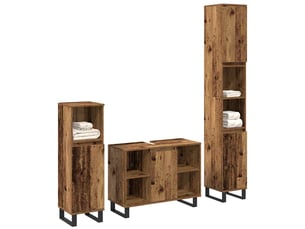 Ensemble de mobilier de salle de bain 3 pc marron cf64403