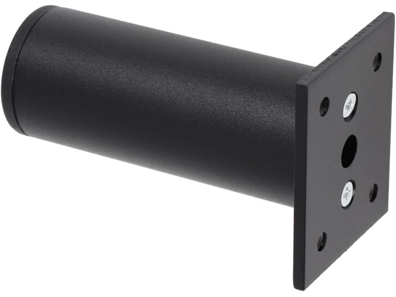  4pièces support réglables pour meubles armoire alliage aluminium de tables pour canapés et tables basses noir  - Conforama A