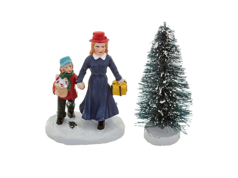  Santon pour village sapin et personnages assorti  - Conforama A