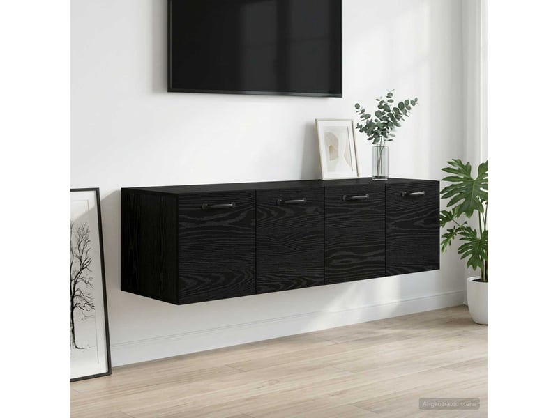  Meuble mural 2 pcs, meuble de rangement salon 120 x 36.5 x 35 cm bois d'ingénierie  - Conforama B