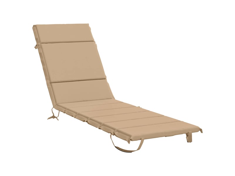  Coussin de transat, coussin pour bain de soleil gemert 100 % polyester sable 200 x 60 x 3 cm cf56201  - Conforama A