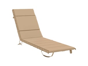 Coussin de transat, coussin pour bain de soleil gemert 100 % polyester sable 200 x 60 x 3 cm cf56201