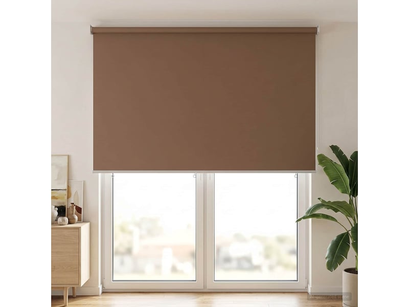 Store enrouleur, store roulant extérieur protection uv taupe polyester cf47534 - Conforama C