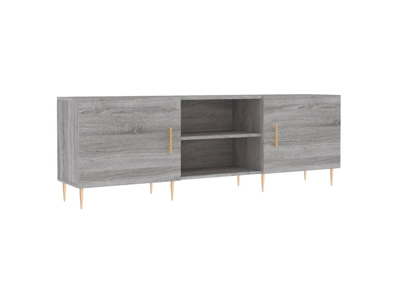  Meuble tv - banc tv - meuble de rangement sonoma gris 150x30x50 cm bois d'ingénierie  - Conforama A