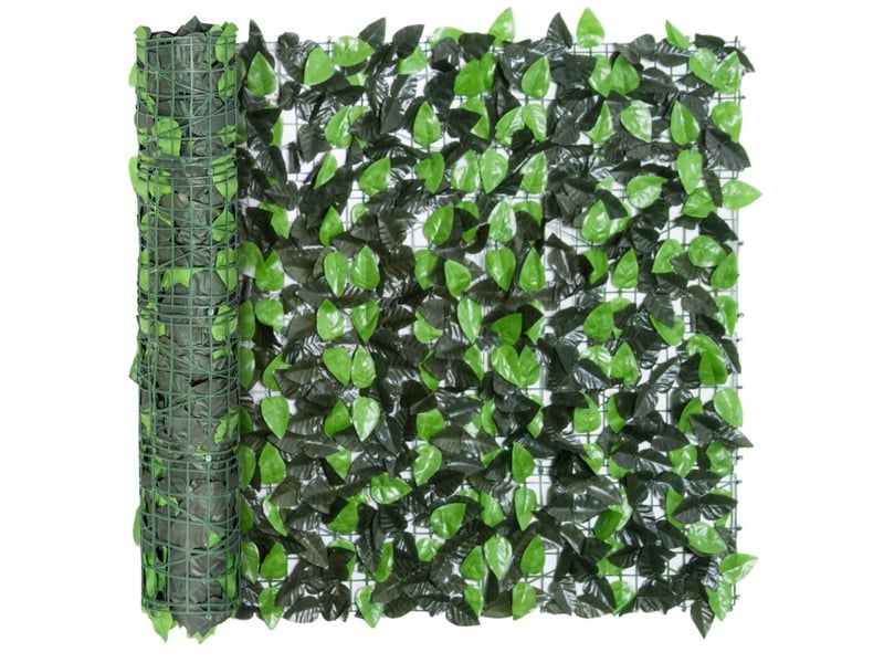  Brise-vue végétal artificiel 300 x 100 cm – vert foncé – feuillage décoratif extérieur modulable à découper  - Conforama D