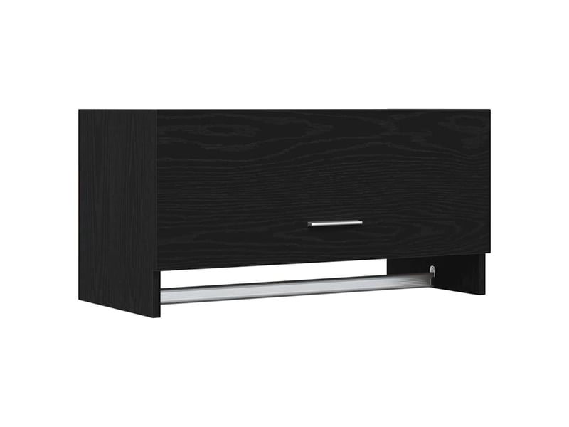  Armoire chambre, armoire de rangement chêne noir 70x32,5x35 cm bois d'ingénierie  - Conforama A