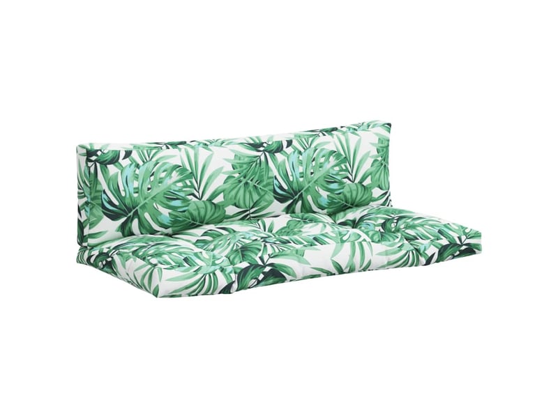  Lot de 2 coussins de palette, coussins de canapé motif de feuilles tissu cf59564  - Conforama A