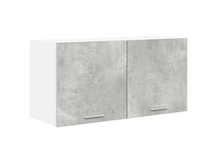 Armoire suspendue moderne avec grand espace de stockage 80 x 31 x 40 cm en bois d'ingénierie gris béton 02_0053228