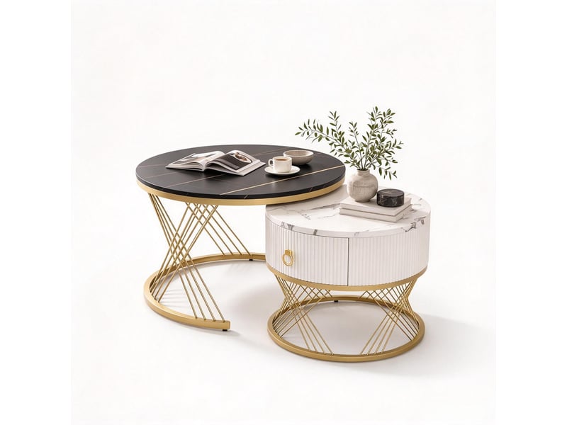 Table basse coloris marron ORWF325082SAA - Conforama A