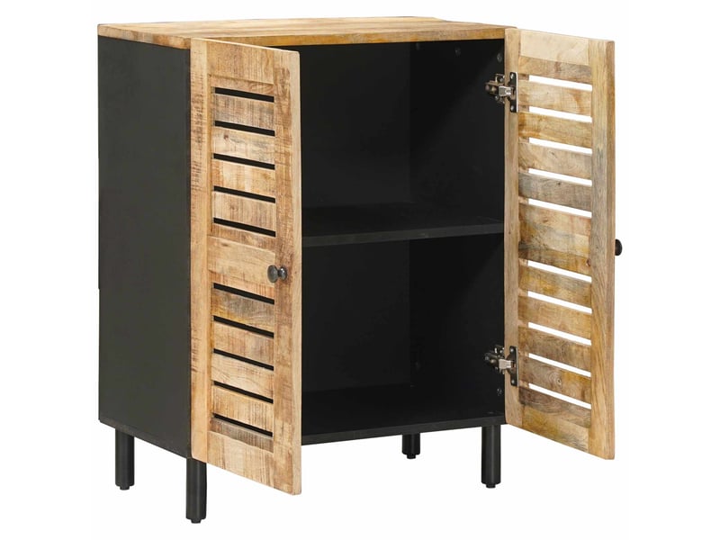 Armoires de rangement salon 60 x 33 x 75 cm bois de mangue massif shl8310 - Conforama C